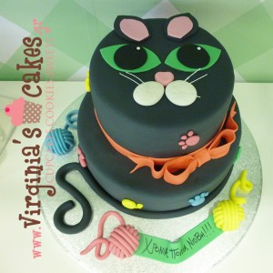 Black cute cat