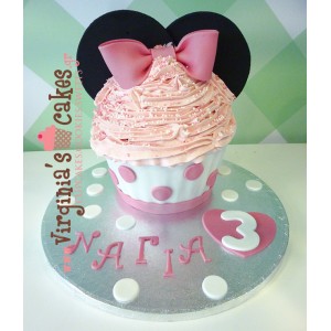 Giant cupcake Minnie Mouse