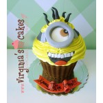 Minion giant cupcake