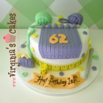 Knitting cake