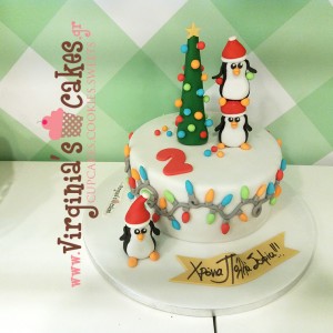 Christmas penguins