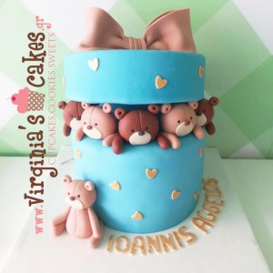 Teddy bear toy box